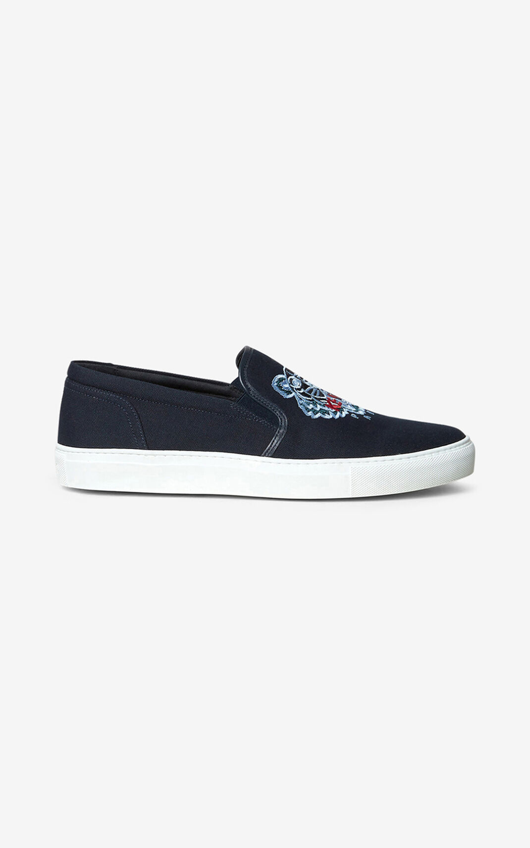 Kenzo K Skate Tiger Sneakers Herre - Mørkeblå Blå DK-547772